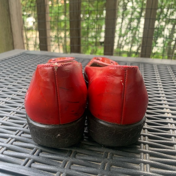 Salvatore Ferragamo Red Leather Loafers - Picture 3 of 10